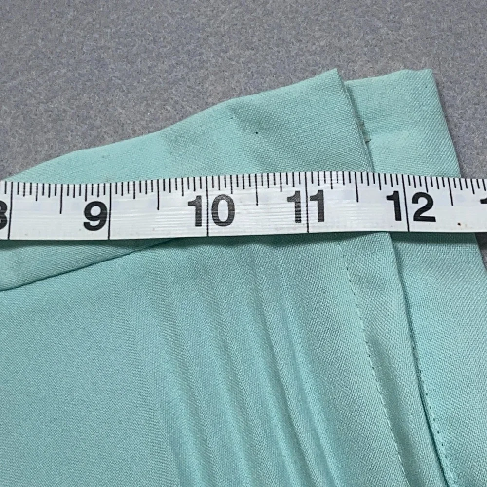 Vintage Pleated Skirt Women 5/6 Small A Line Mint Green 1960s Union Made - Picture 6 of 10